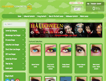 Tablet Screenshot of coloured-contacts-hut.com